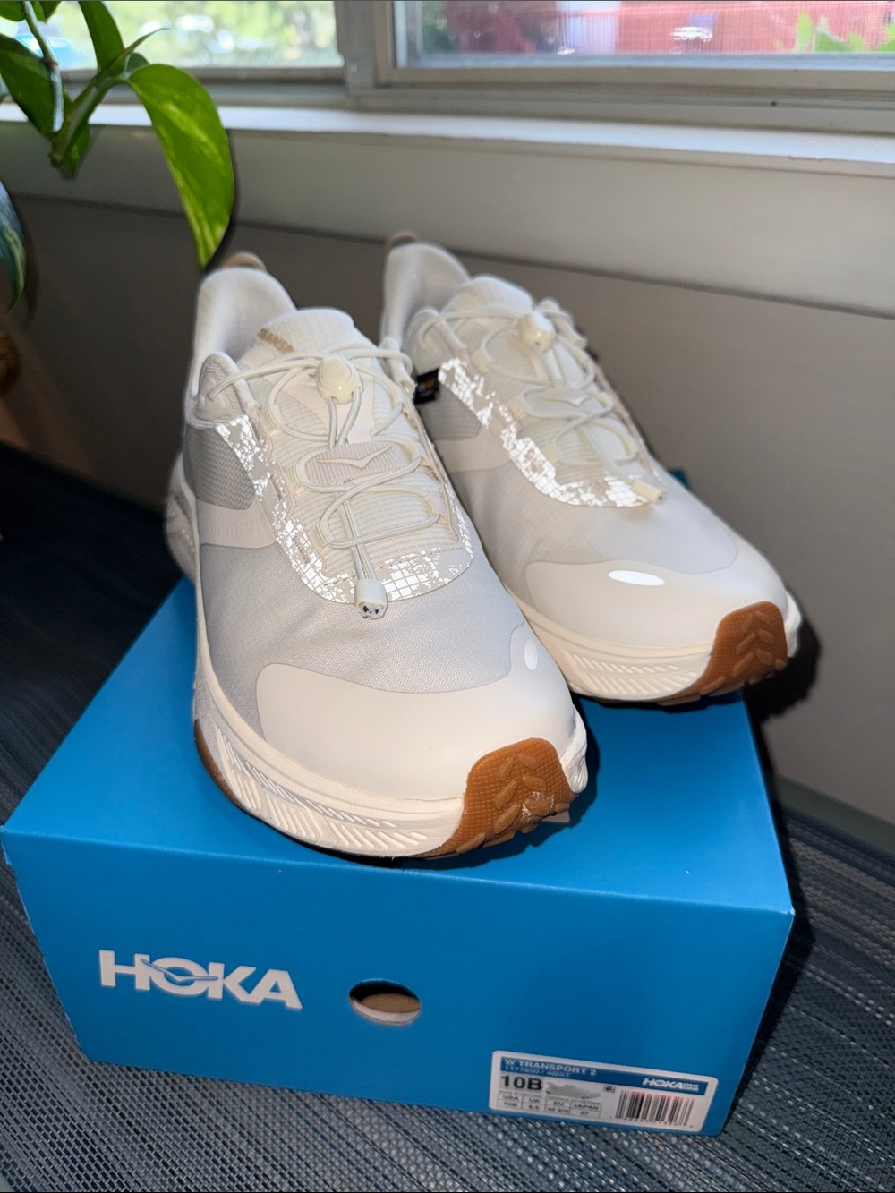Hoka Women's White Transport 2Performance Sneakers